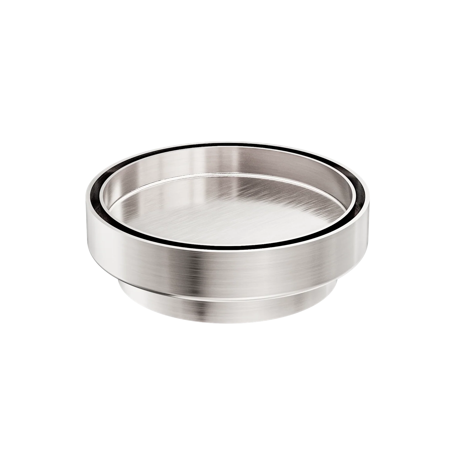 Nero 130mm Round Tile Insert Floor Waste 100mm Outlet Brushed Nickel
