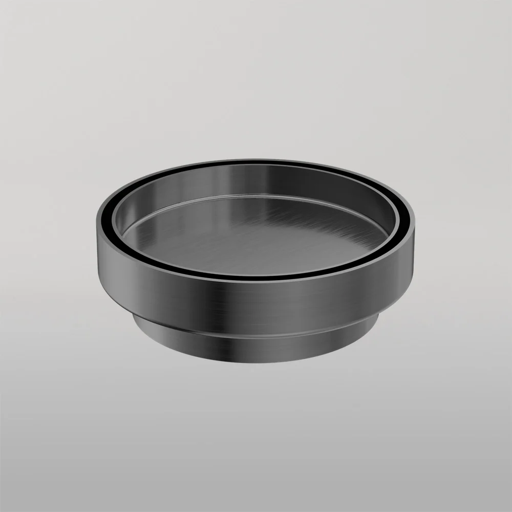 Nero 130mm Round Tile Insert Floor Waste 100mm Outlet Gun Metal - Image 2