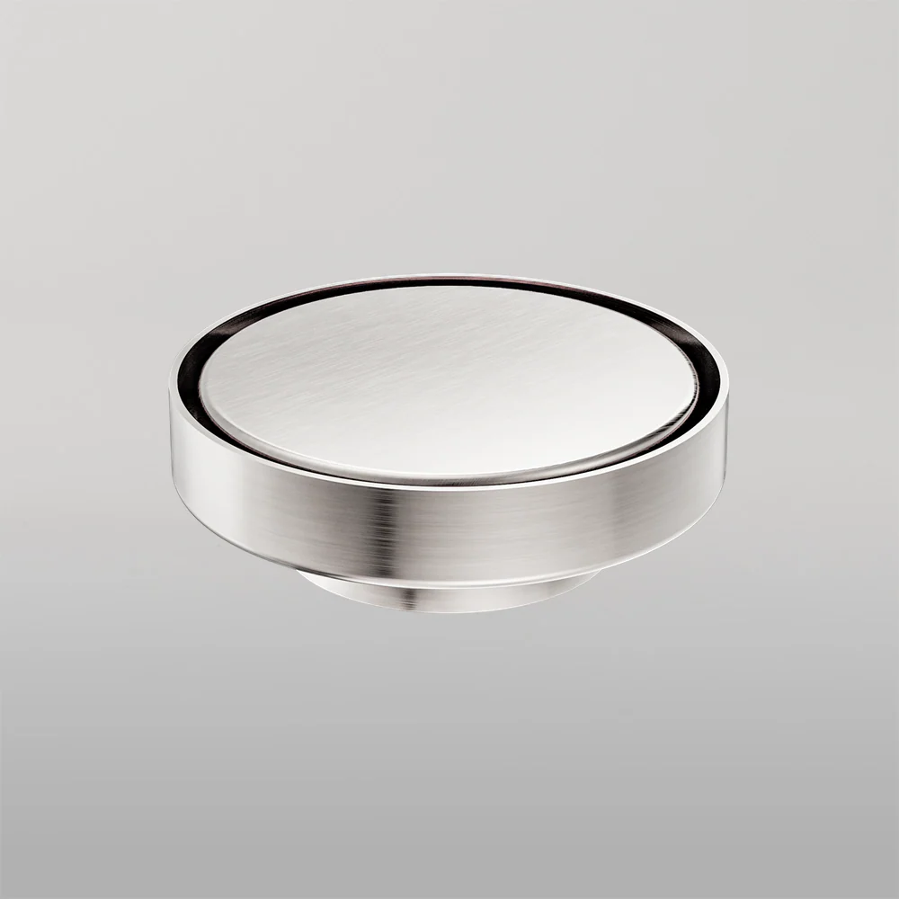 Nero 130mm Round Tile Insert Floor Waste 80mm Outlet Brushed Nickel - Image 2