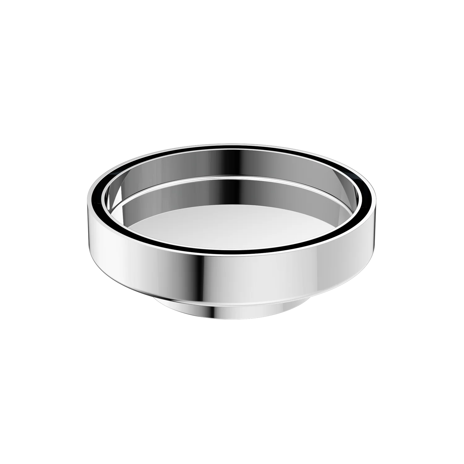 Nero 130mm Round Tile Insert Floor Waste 80mm Outlet Chrome