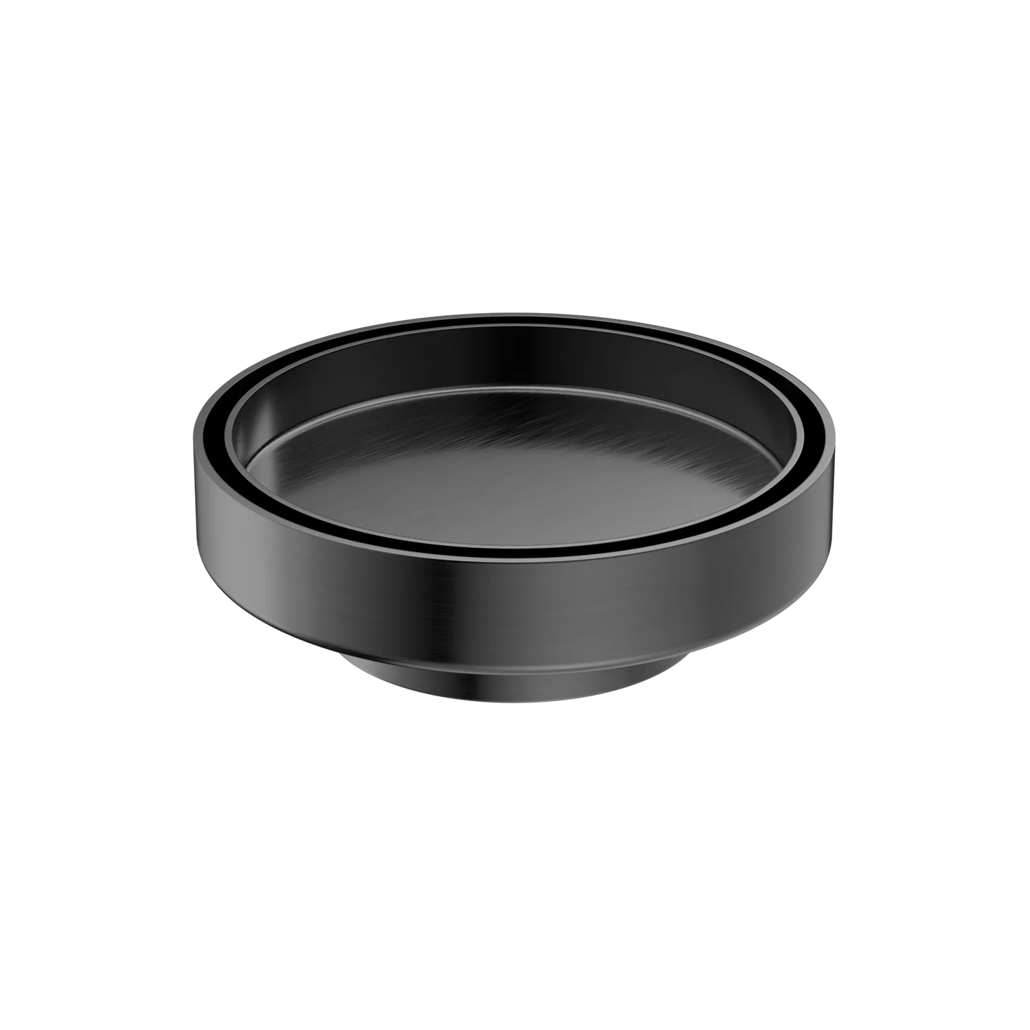 Nero 130mm Round Tile Insert Floor Waste 80mm Outlet Gun Metal - Image 3