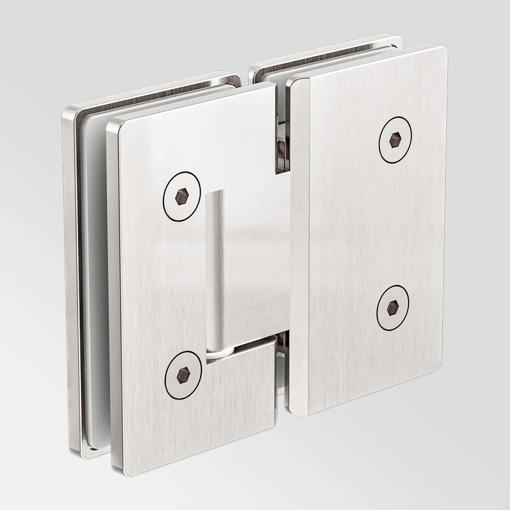 Nero 180 Degree Glass to Glass Shower Hinge 10mm Glass Brushed Nickel - Image 2