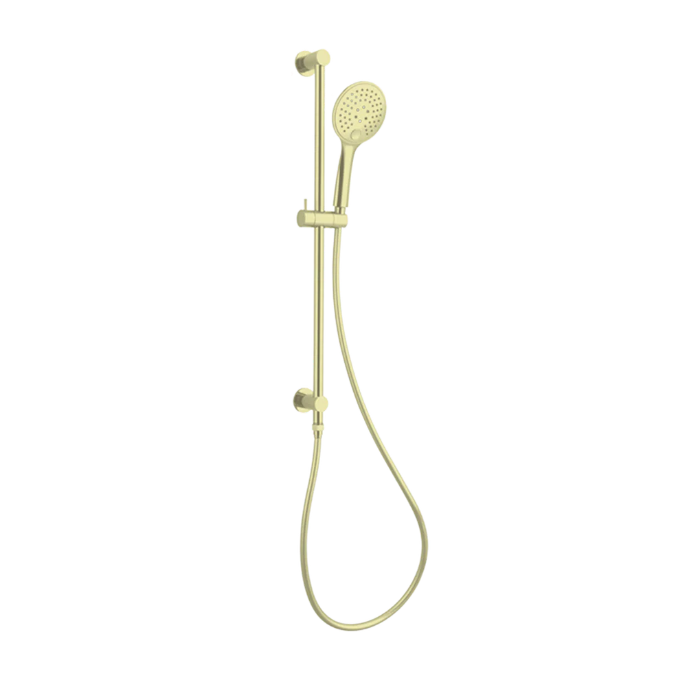 Nero 3 Function Shower Rail Brushed Gold