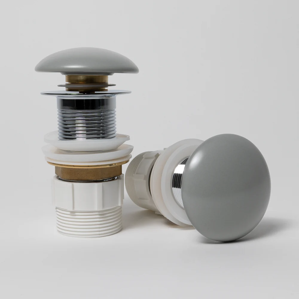 Alma 32mm Matte Grey Ceramic Pop Up Waste - Image 2