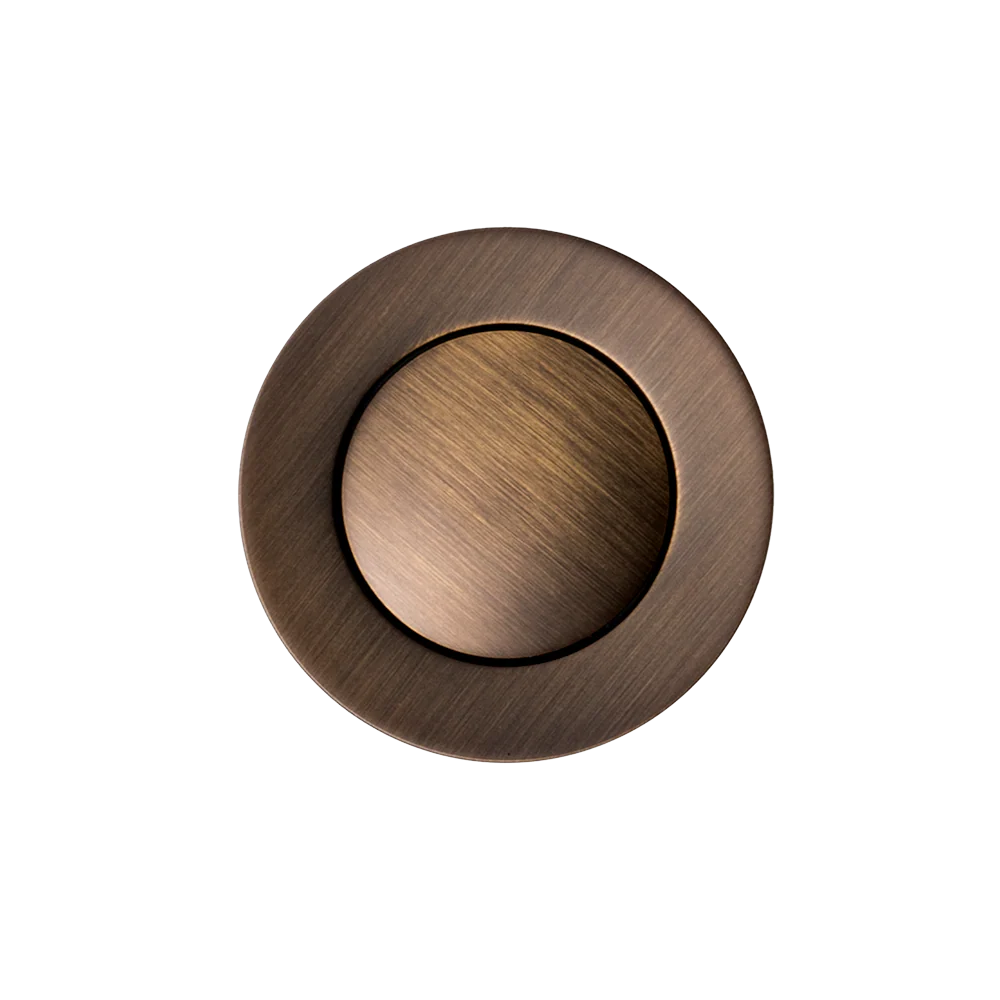 Alma 40mm Bath Waste Brushed Vintage Antique Brass - Image 3