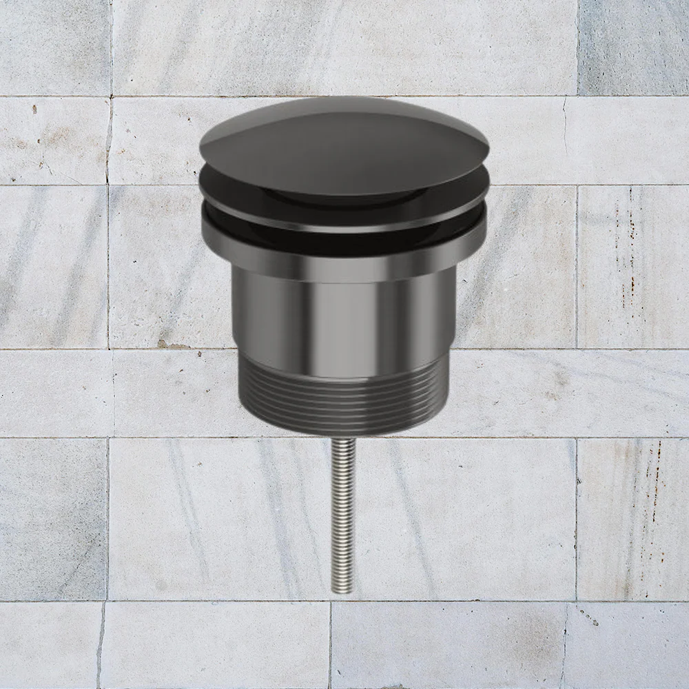 Phoenix 40mm Dome Pop Up Universal Waste Brushed Carbon - Image 2