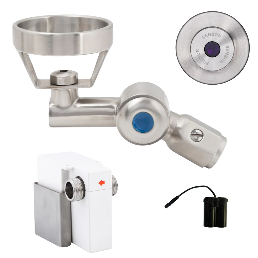 3monkeez 45 Degree Wall-Mount Sensor Bubbler with Metal Mouthguard Battery Operated - Image 3