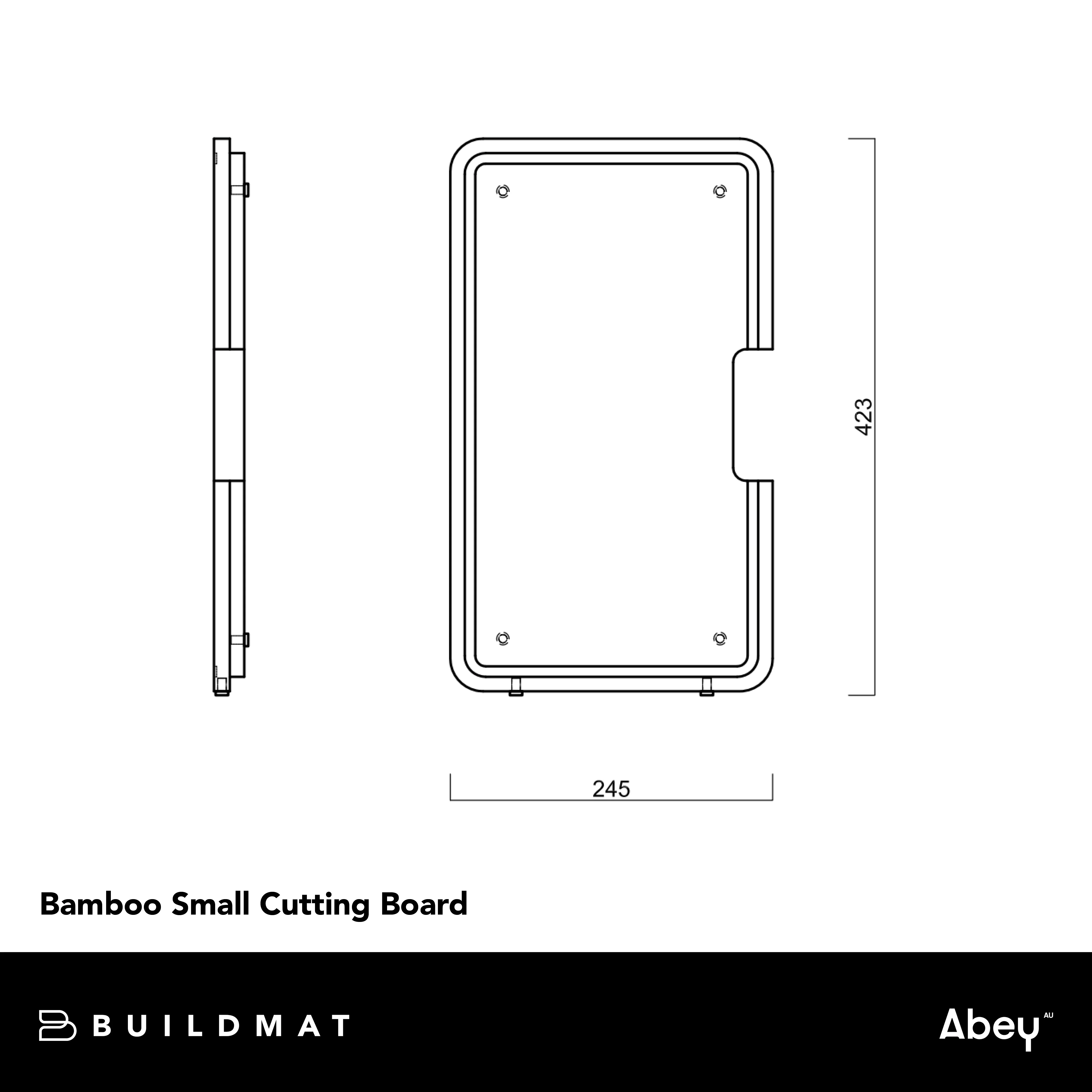 Abey Bamboo Small Cutting Board - Image 4