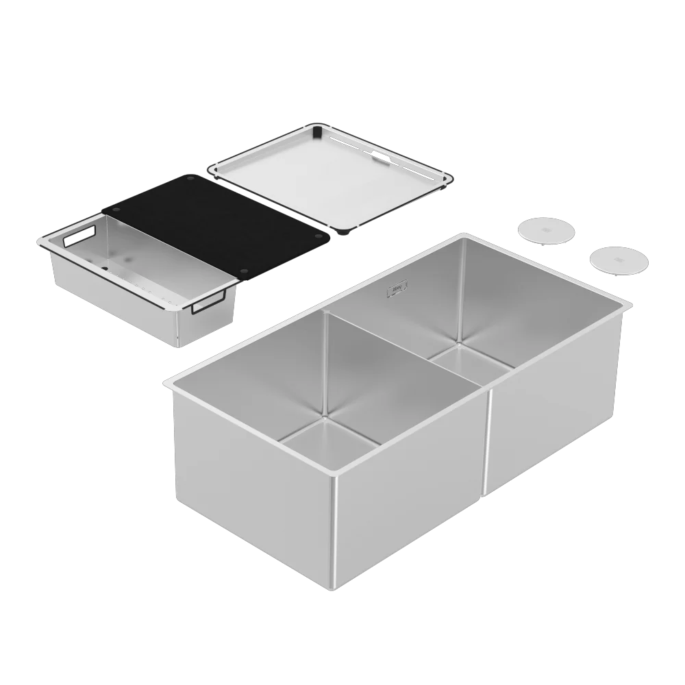 Abey Boutique Piazza Double Bowl Stainless Steel - Image 3