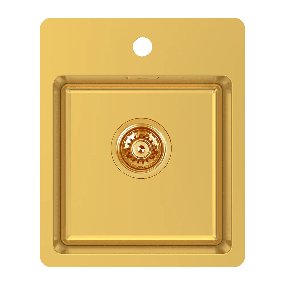 Abey Bs2 Bar Sink With Tap Landing Eureka Gold
