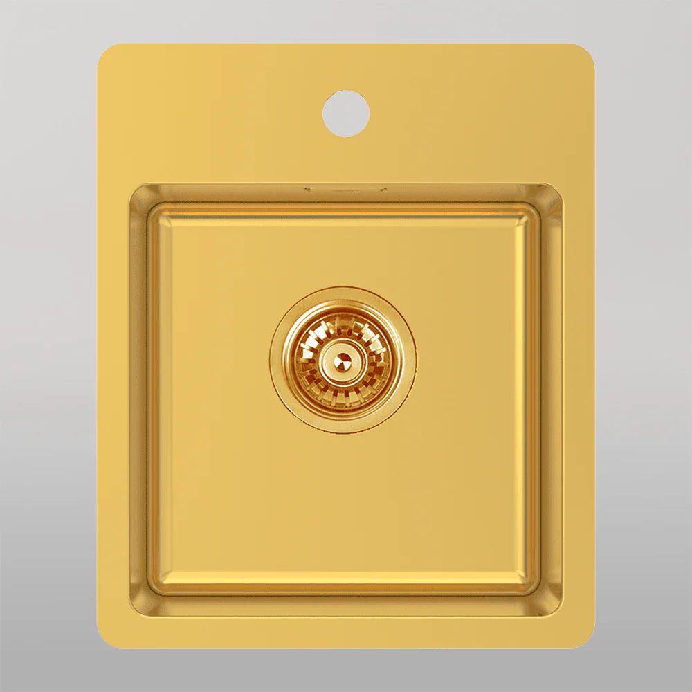 Abey Bs2 Bar Sink With Tap Landing Eureka Gold - Image 2