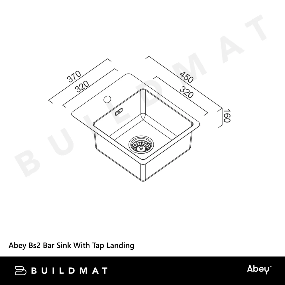 Abey Bs2 Bar Sink With Tap Landing Eureka Gold - Image 4