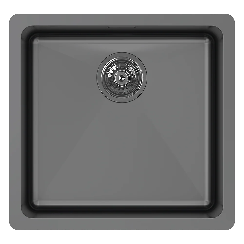 Abey 45 Litre Single Bowl With Overflow Black Pearl