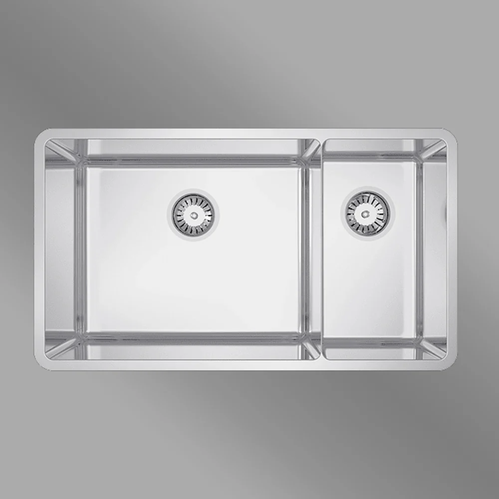 Abey Lucia Bowl and Three Quarter Sink Stainless Steel - Image 2
