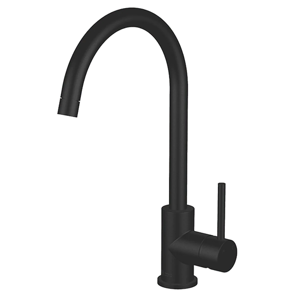 Abey Lucia Goose Sidelever Mixer Black