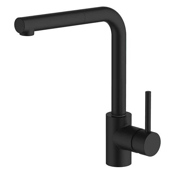 Abey Lucia Sidelever Mixer With Pull Out Black Lead Free - Image 3