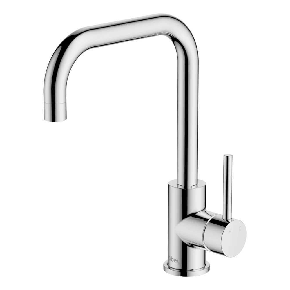 Abey Lucia Square Sidelever Mixer Chrome Lead Free