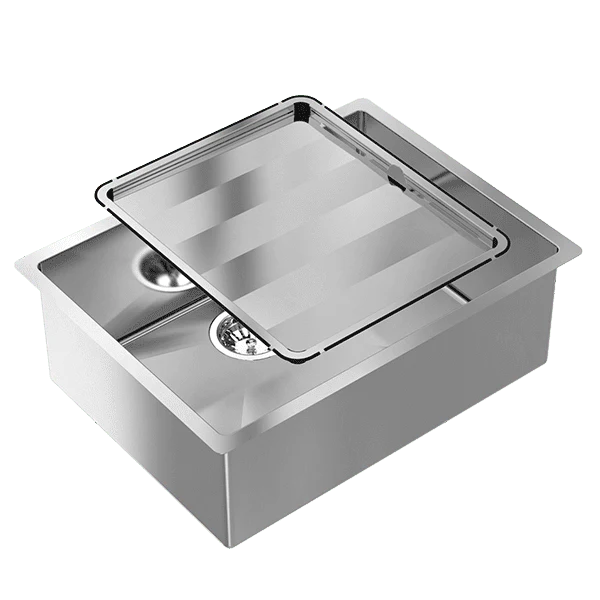Abey Piazza 540 Square Bowl Stainless Steel - Image 3