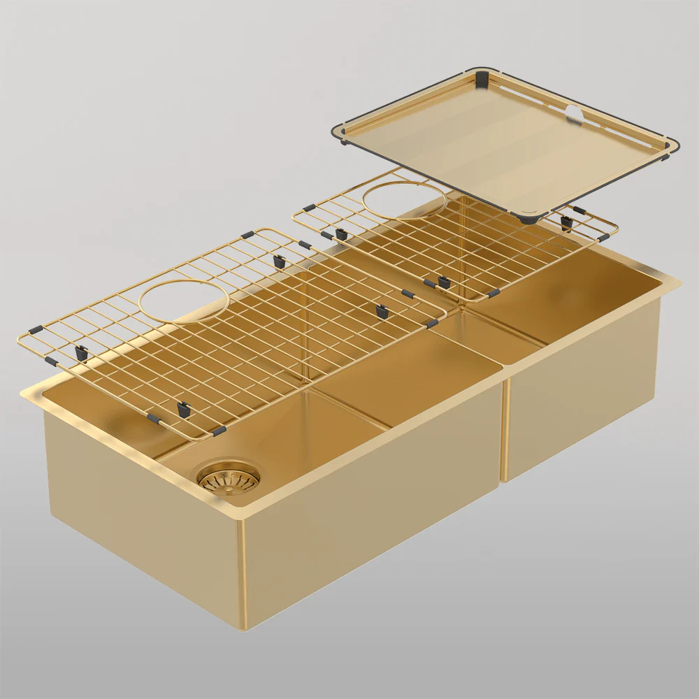Abey Piazza One And 3/4 Square Bowl Eureka Gold - Image 2