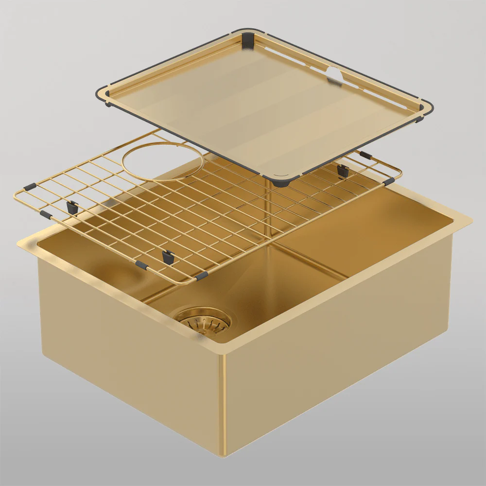 Abey Piazza Single Bowl Gold - Image 2