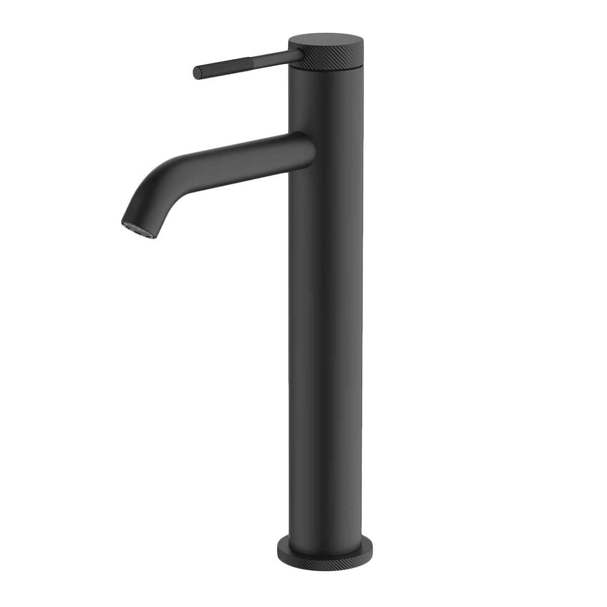Abey Poco Knurled High Basin Mixer Black