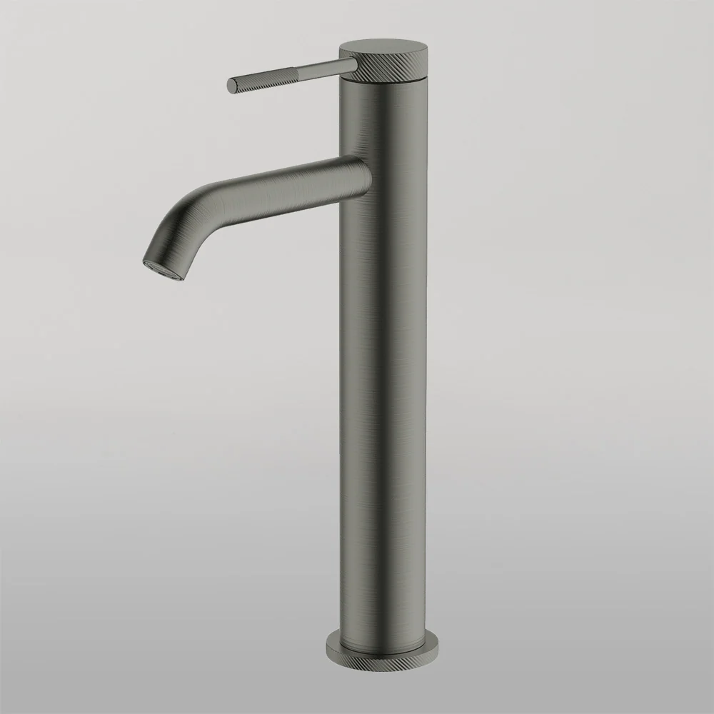 Abey Poco Knurled High Basin Mixer Gunmetal - Image 2