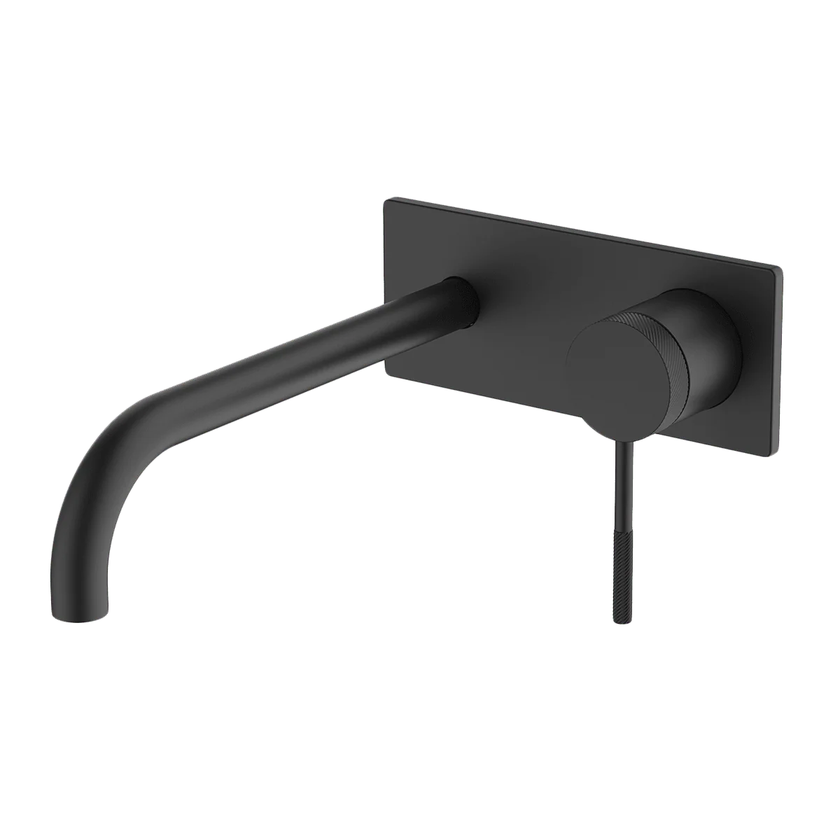 Abey Poco Knurled Wall Basin Set 220mm Black - Image 3