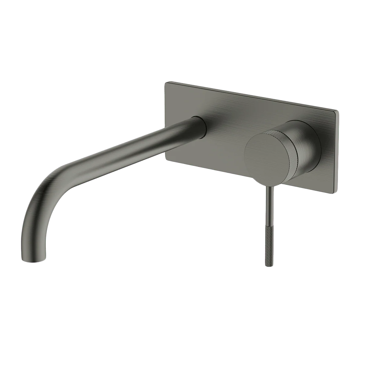 Abey Poco Knurled Wall Basin Set 220mm Gunmetal - Image 3