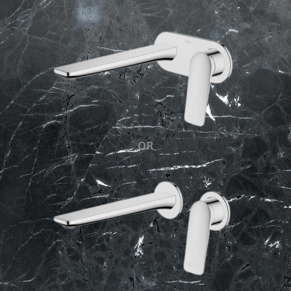 Abey Wall Set with 220mm Wall Spout (Trim Kit Only) Chrome Lead Free - Image 2