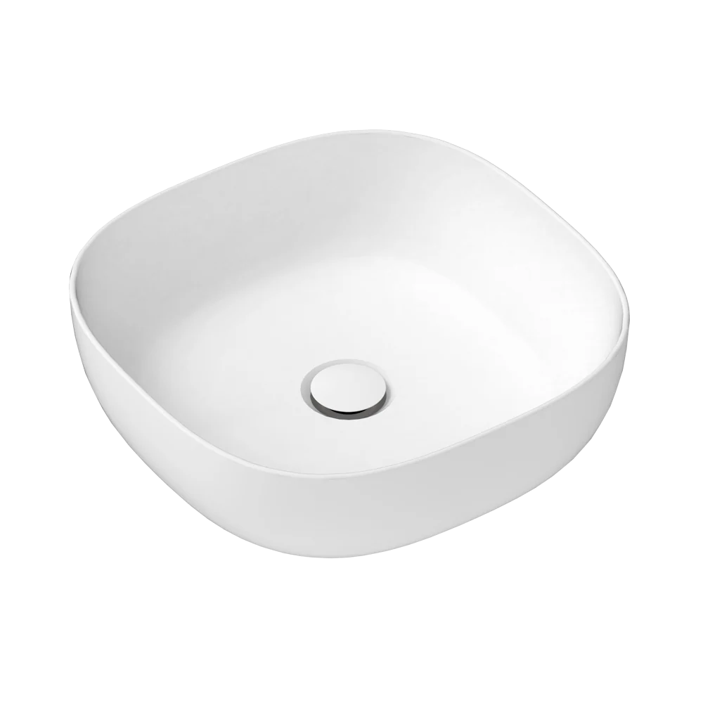 ADP Glam Square Above Counter Basin Gloss White - Image 3