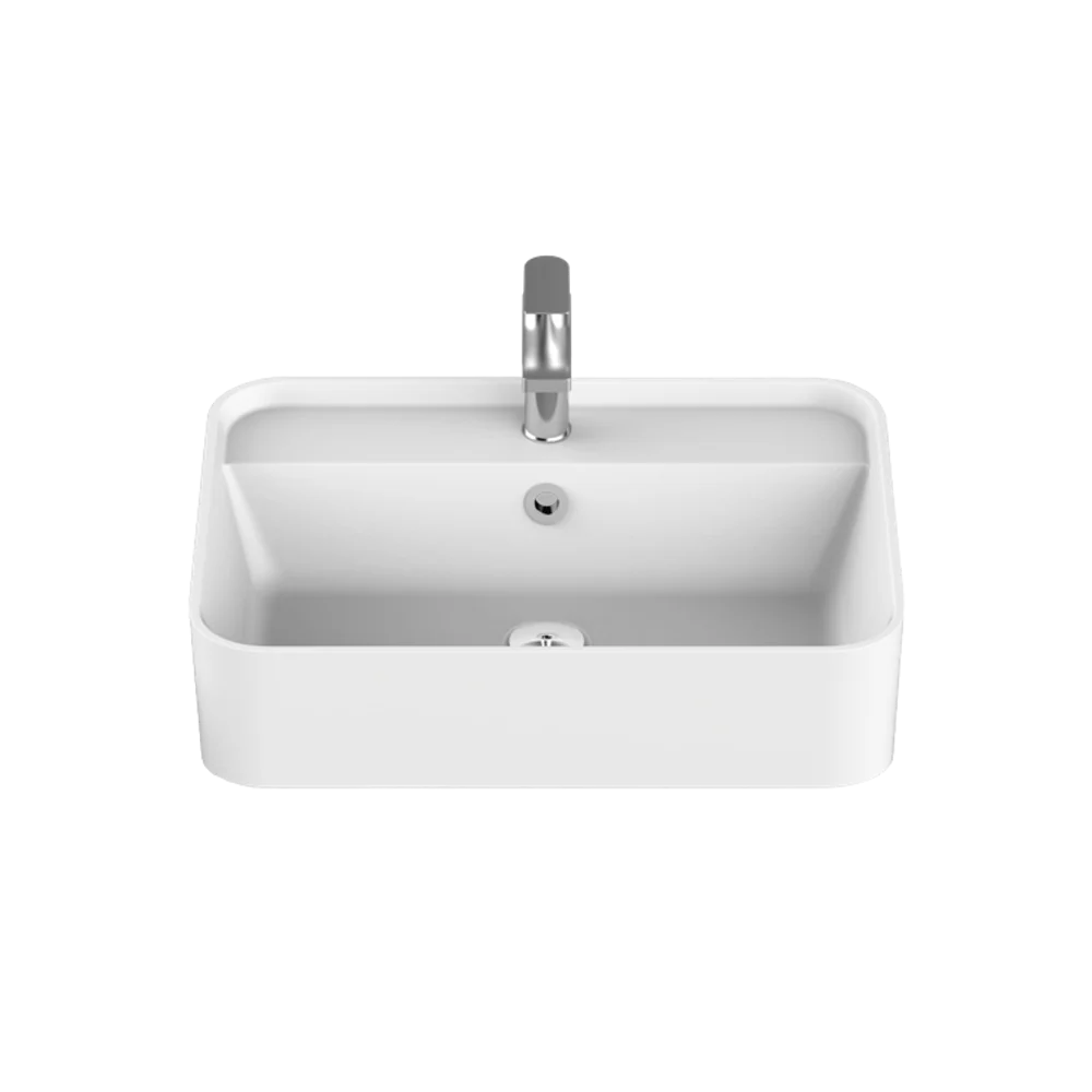 ADP Miya Semi Recessed 550 Basin Gloss White - Image 3