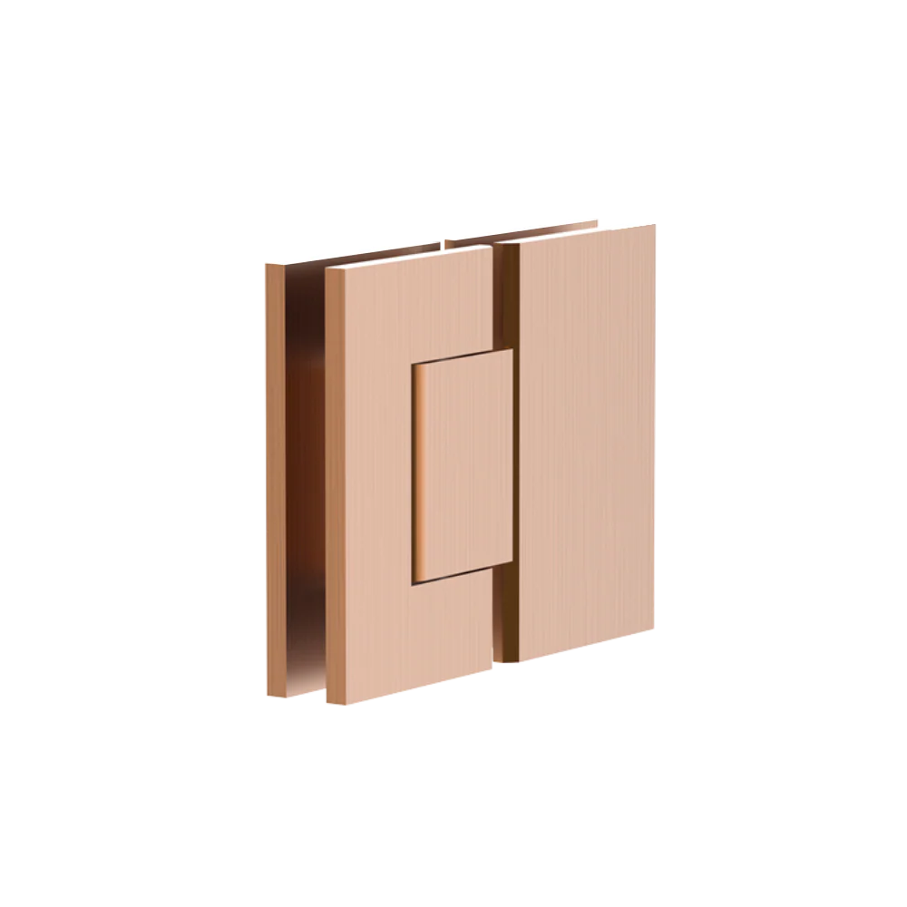 ADP Shower Screen Hinge Glass to Glass Brushed Copper