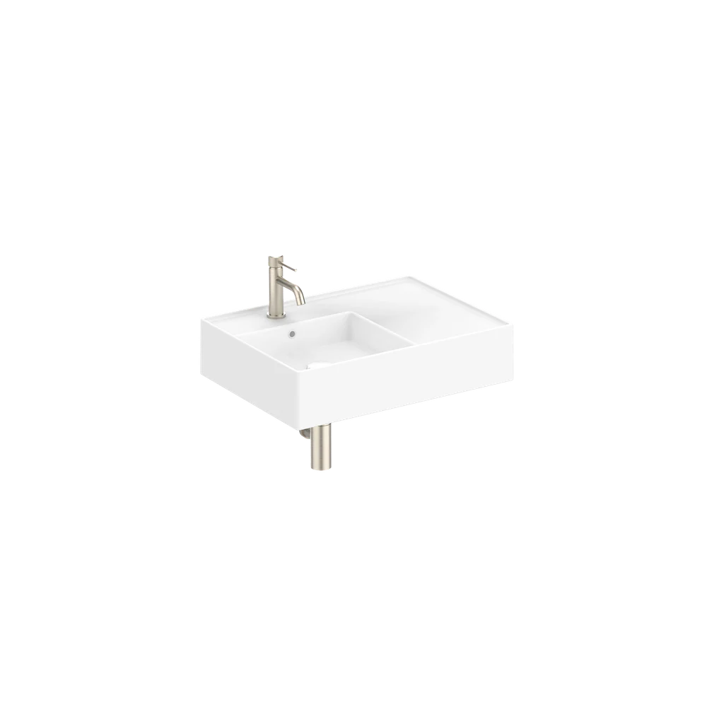ADP Teorema Wall Basin 600mm Left with 1 Tap Hole