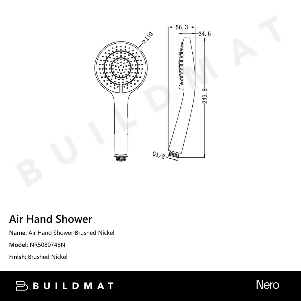 Nero Air Hand Shower Brushed Nickel - Image 4