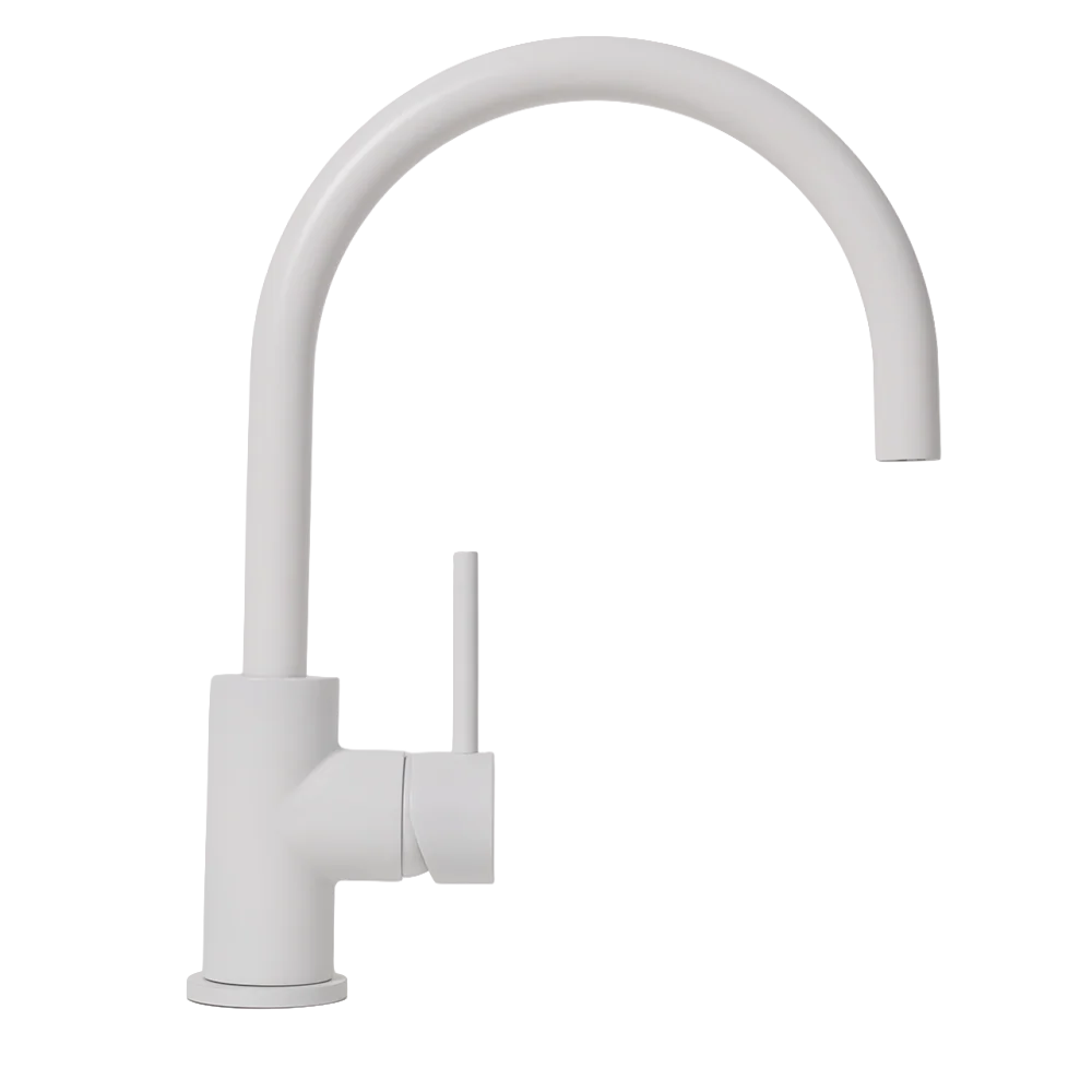 Alma Ashanti White Gooseneck Mixer