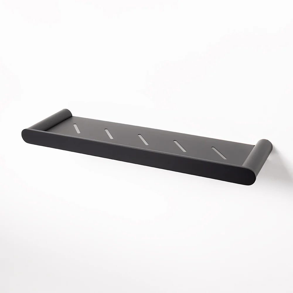 Alma Larry Bathroom Shower Shelf Matte Black - Image 2