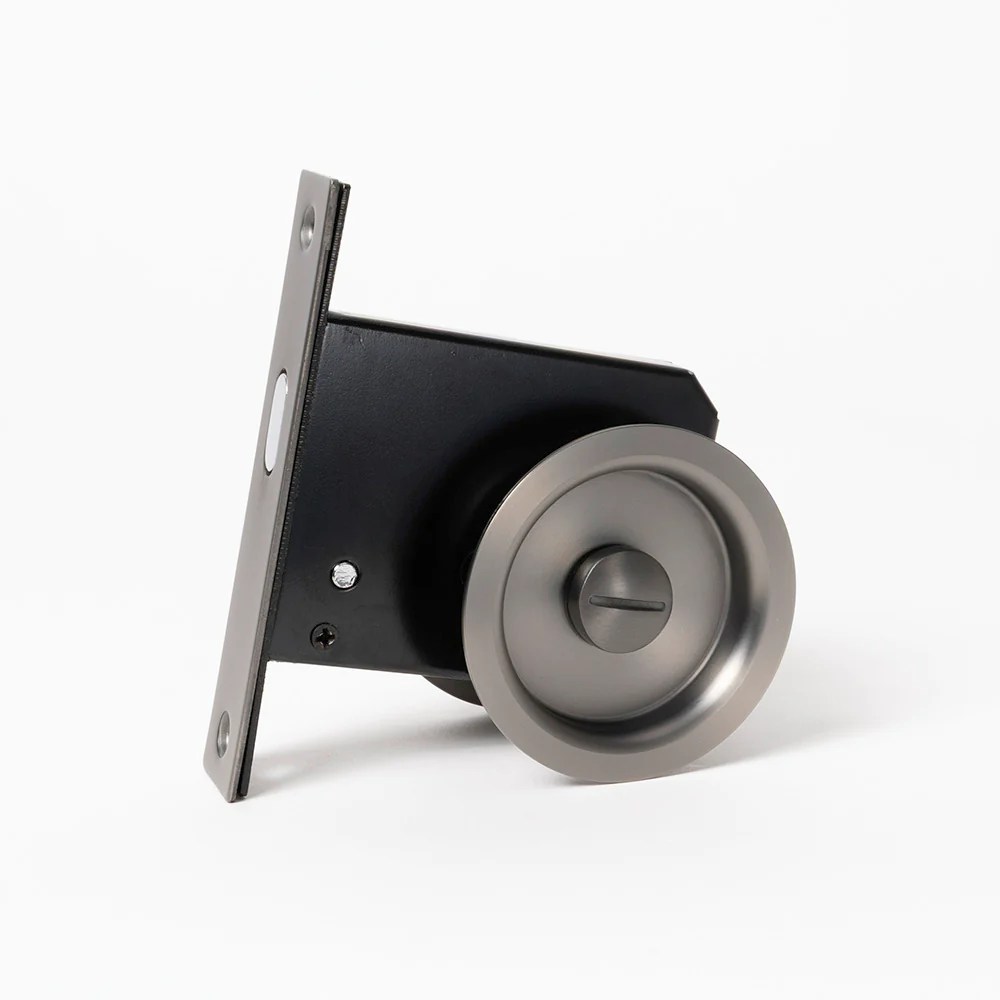 Alma Cam Cavity Sliding Door Lock Brushed Gunmetal - Image 4