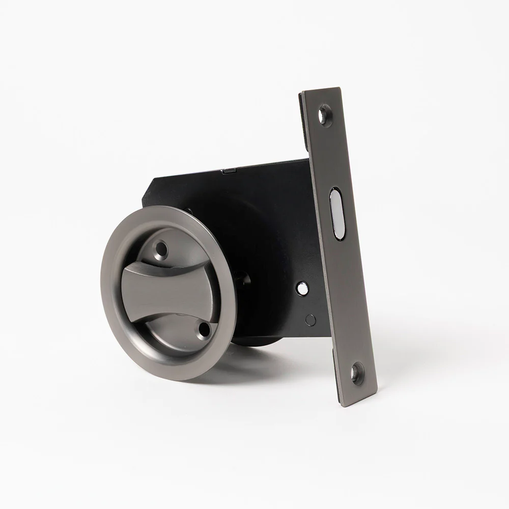 Alma Cam Cavity Sliding Door Lock Brushed Gunmetal - Image 6