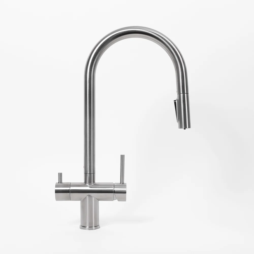 Alma Finton 3 Way Pull Out Filter Water Tap Brushed Stainless Steel - Image 2