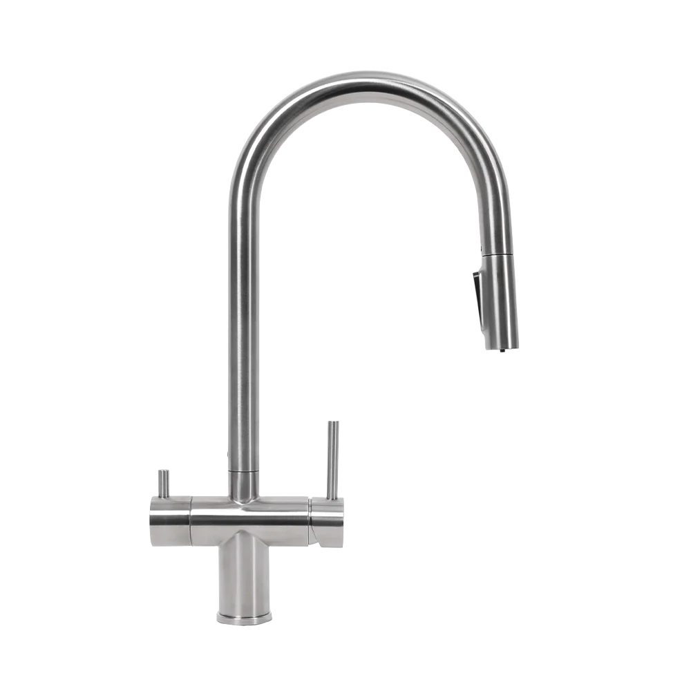 Alma Finton 3 Way Pull Out Filter Water Tap Brushed Stainless Steel - Image 3