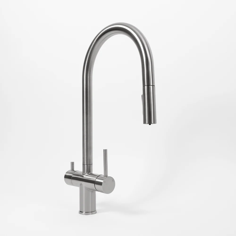 Alma Finton 3 Way Pull Out Filter Water Tap Brushed Stainless Steel - Image 5
