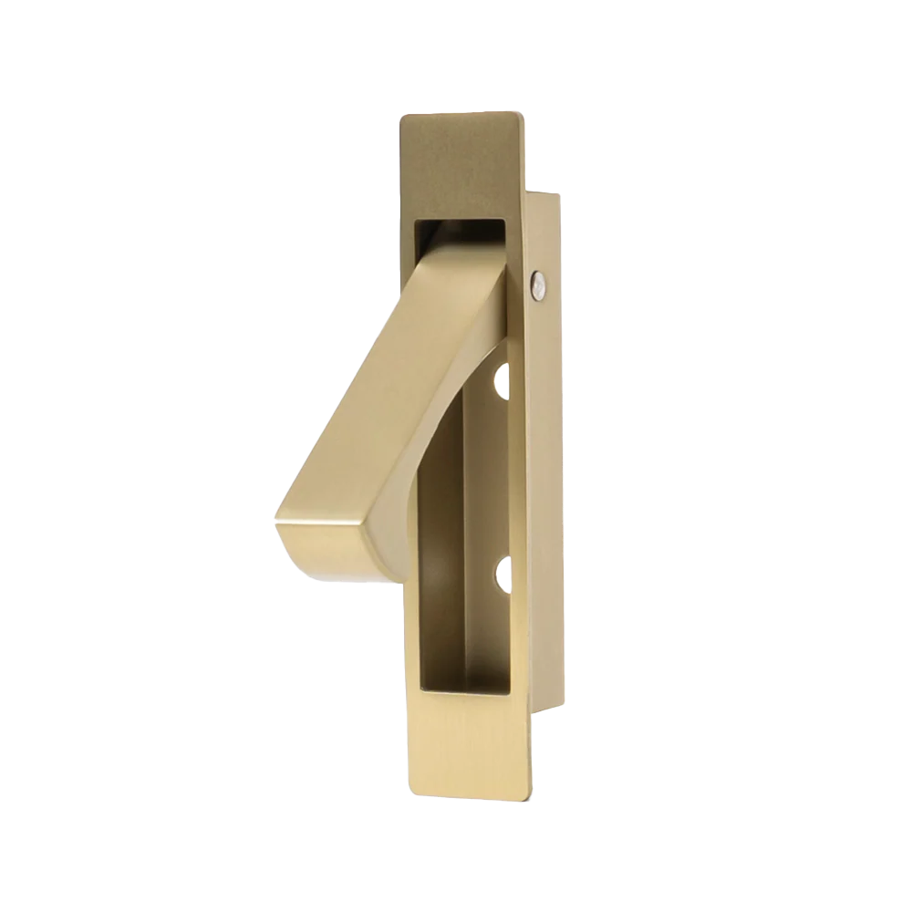 Alma Hazel Concealed Hook Pull Handle Brushed Brass Gold