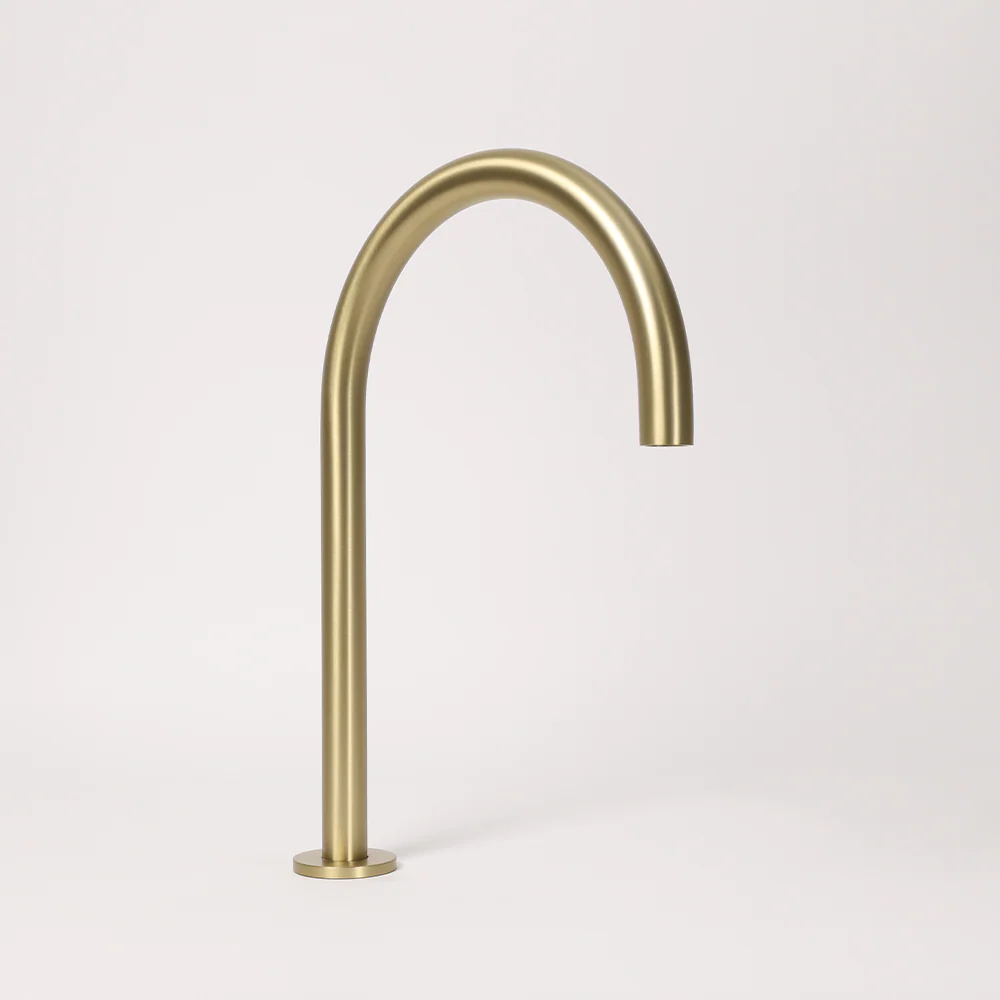 Alma Henry Swivel Hob Spout 363mm Brushed Brass Gold - Image 4