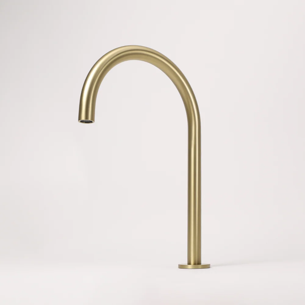 Alma Henry Swivel Hob Spout 363mm Brushed Brass Gold - Image 5