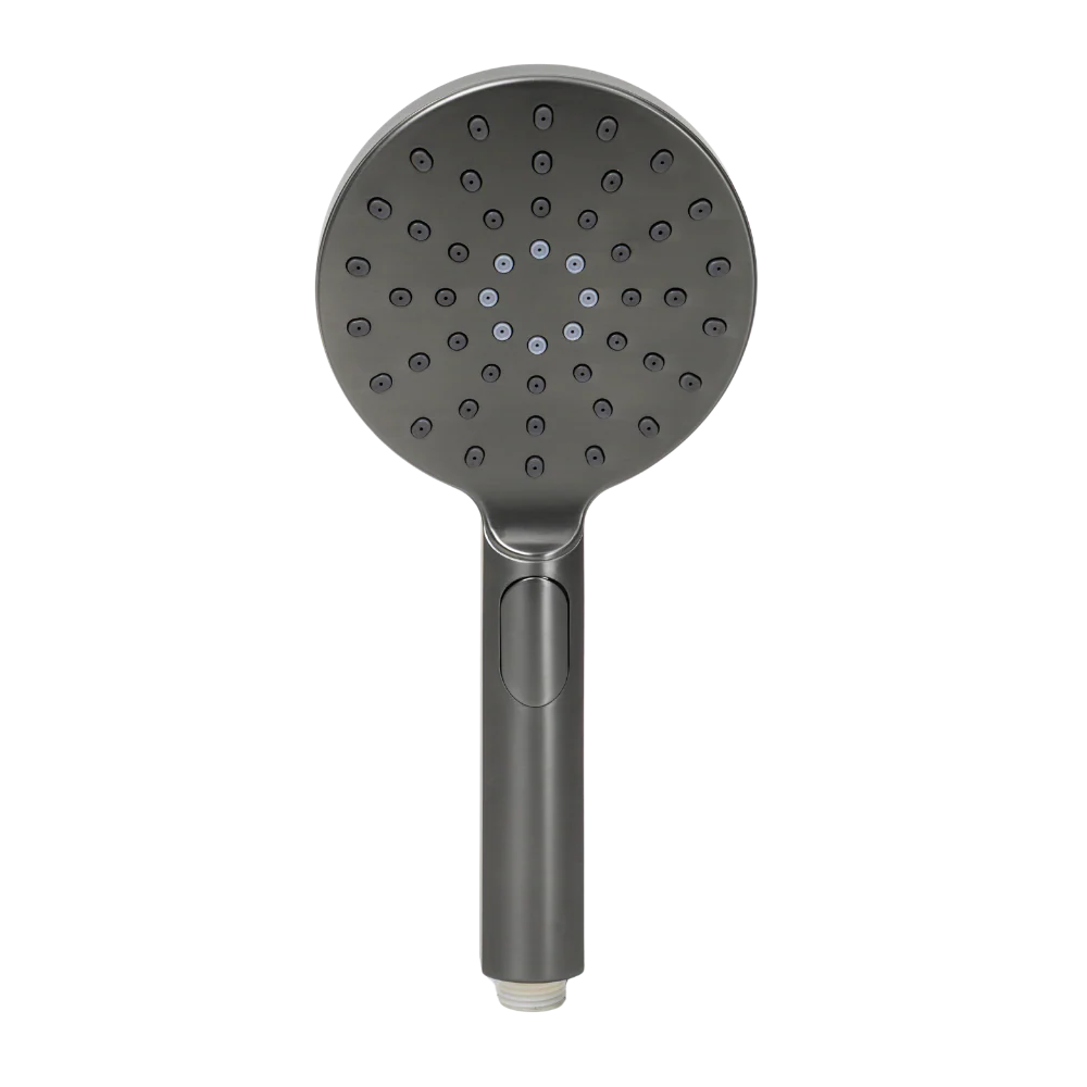 Alma Mira Round Handheld Shower Head Piece Brushed Gunmetal