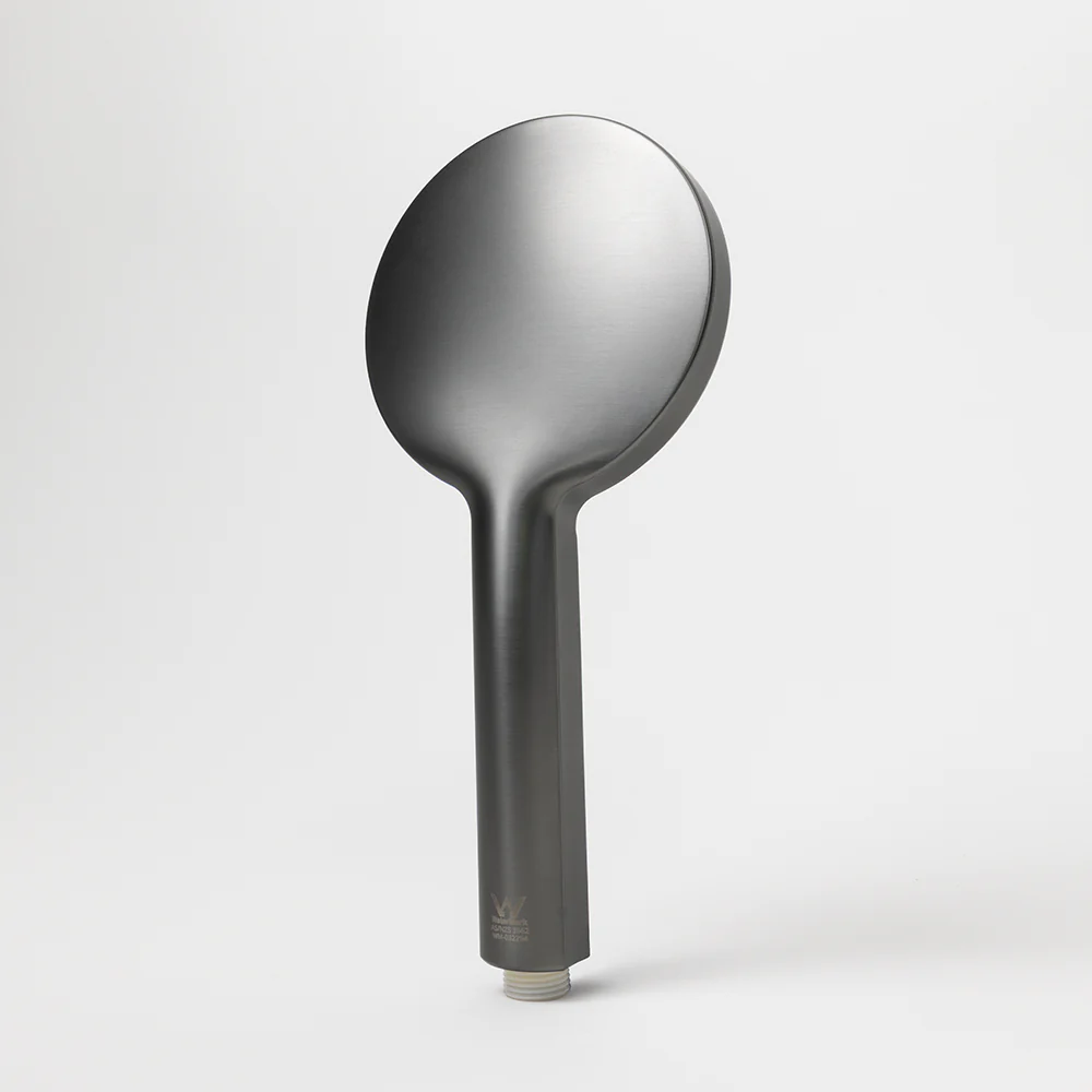 Alma Mira Round Handheld Shower Head Piece Brushed Gunmetal - Image 6