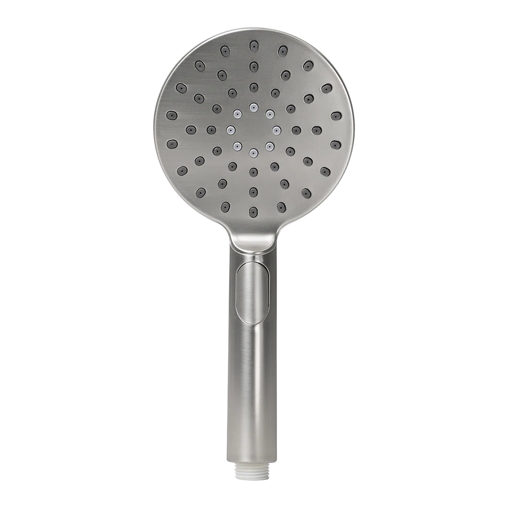 Alma Mira Round Handheld Shower Head Piece Brushed Nickel - Image 3