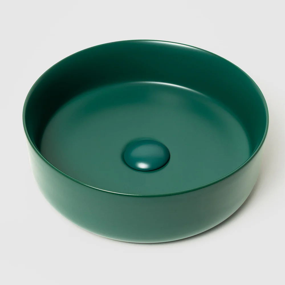 Alma Nashi Matte Green Circle Basin - Image 5