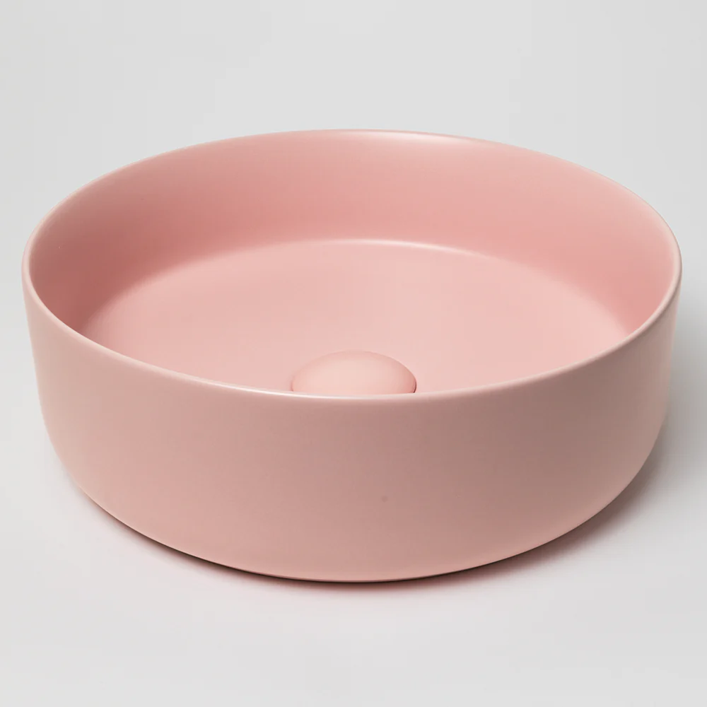 Alma Nashi Matte Pink Circle Basin - Image 2
