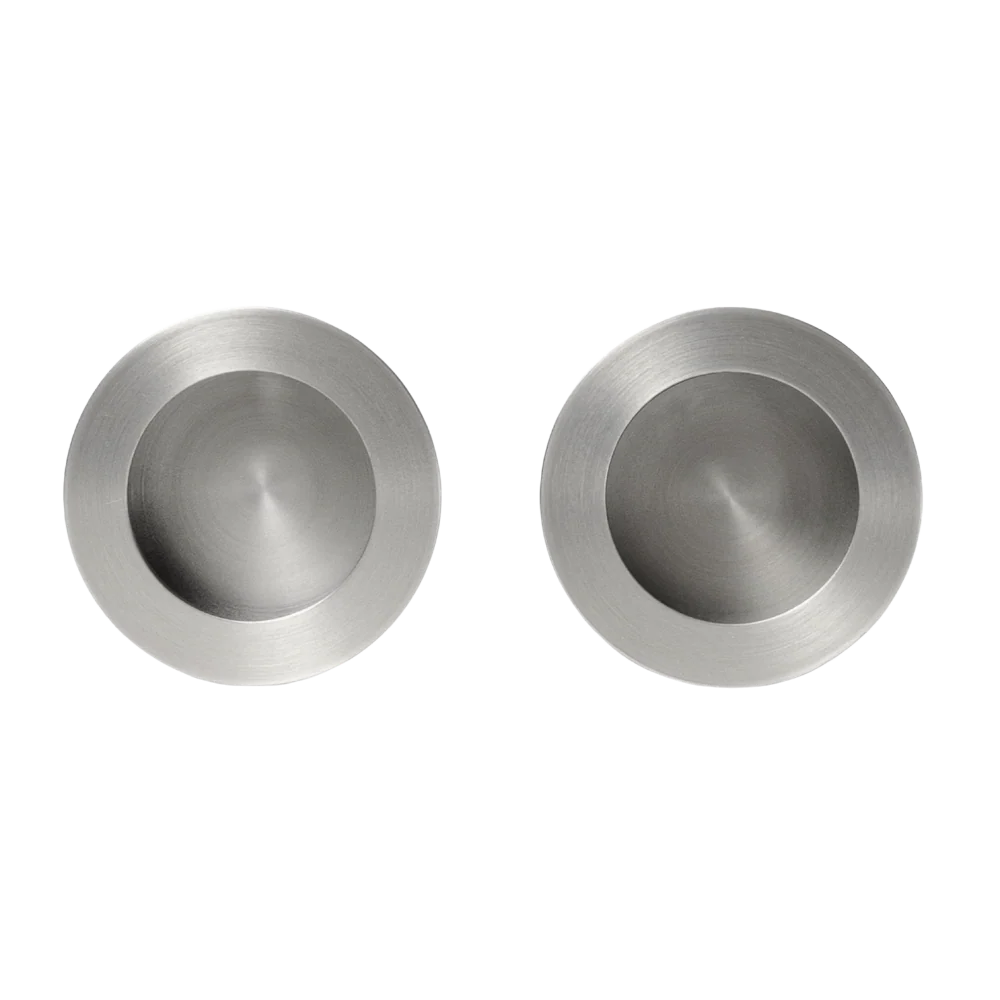 Alma Rian Round Flush Pull Brushed Nickel